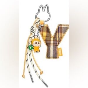 POP Mart Letter Y Keychain with Character Charm